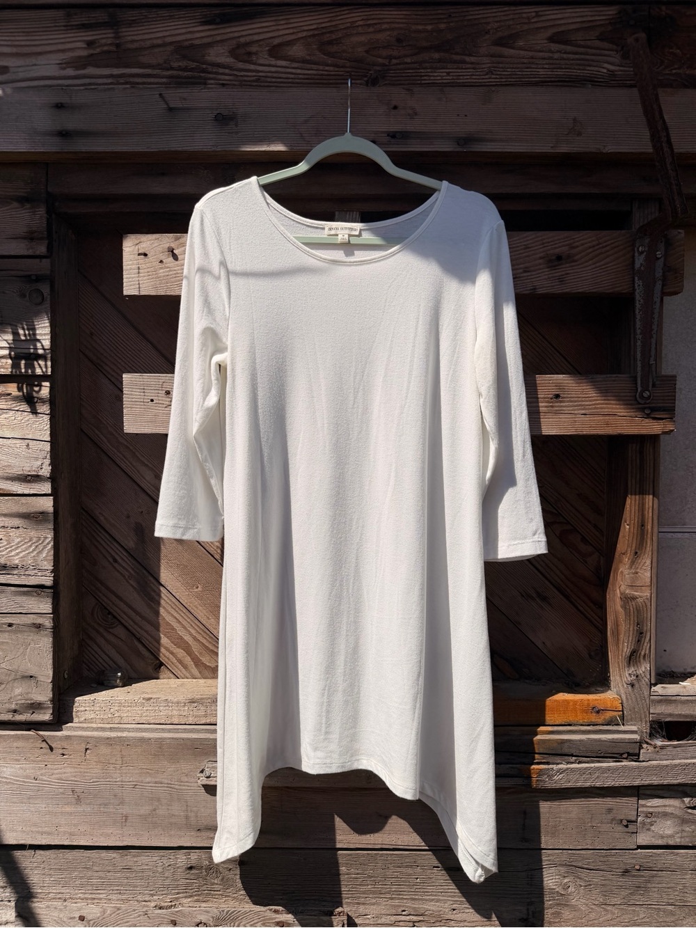 Zenana Outfitters Ivory Scoop Neck Tunic